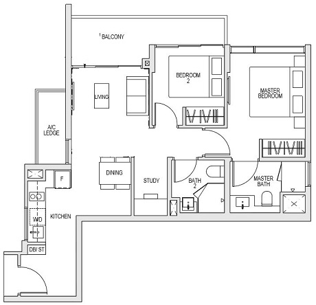 Kent Ridge Hill Residences 2 Bedroom Plus Study BS3