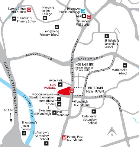 Park Colonial Location Map