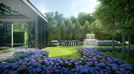 Park Colonial Flower Garden