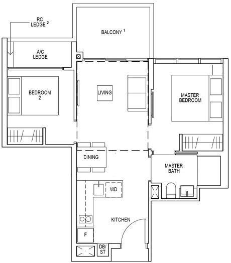 Riverfront Residences Floor Plan