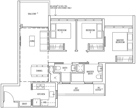 Riverfront Residences Floor Plan