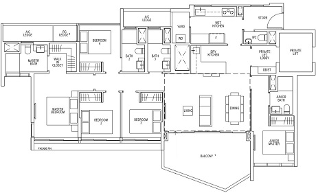 Riverfront Residences Floor Plan
