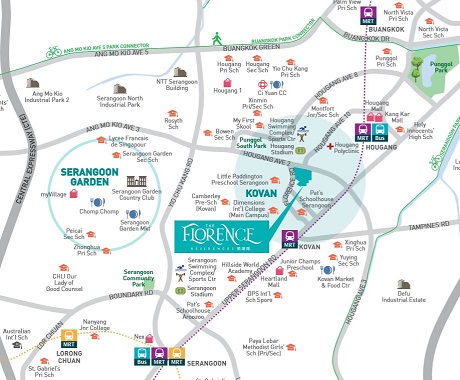 The Florence Residences Location Map