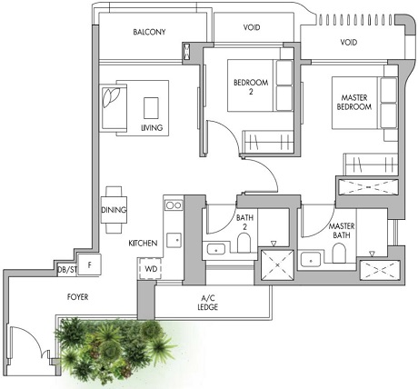 The Tre Ver Floor Plan