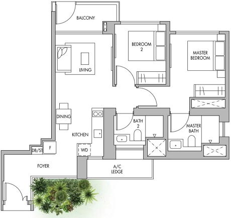 The Tre Ver Floor Plan