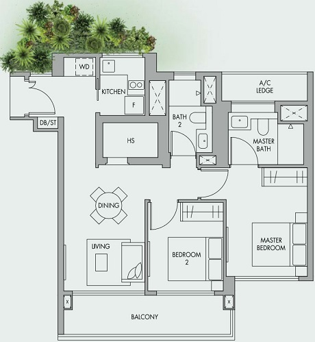 The Tre Ver Floor Plan