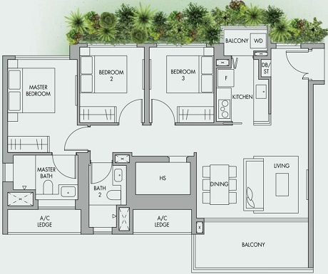 The Tre Ver Floor Plan