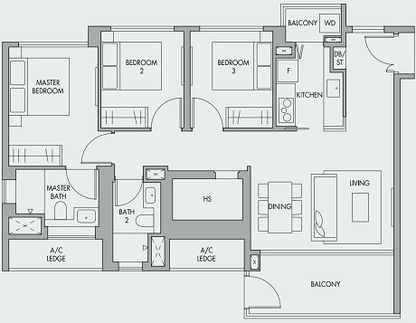 The Tre Ver Floor Plan
