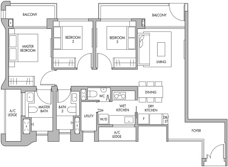 The Tre Ver Floor Plan