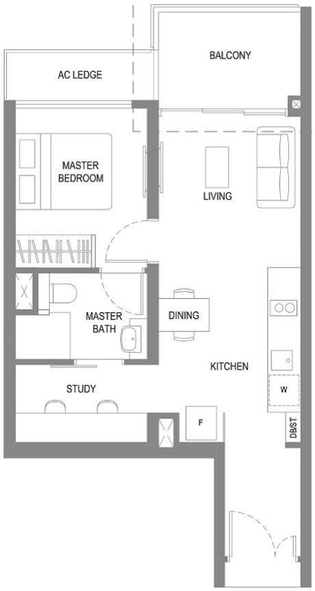 Twin VEW Condo Floor Plan Singapore