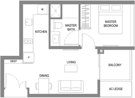 Twin VEW Condo Floor Plan Singapore