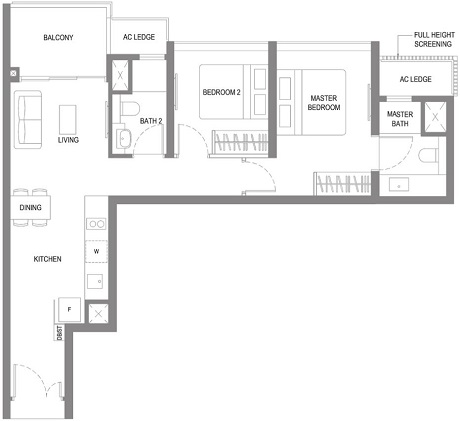 Twin VEW Condo Floor Plan Singapore