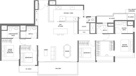 Twin VEW Condominium Singapore Floor Plan