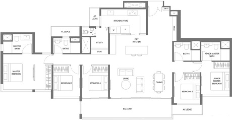 Twin VEW Condominium Singapore Floor Plan