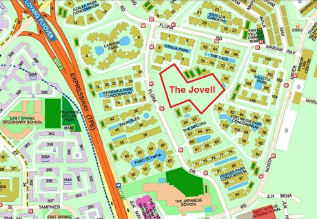 The Jovell Singapore Condominium Location Map